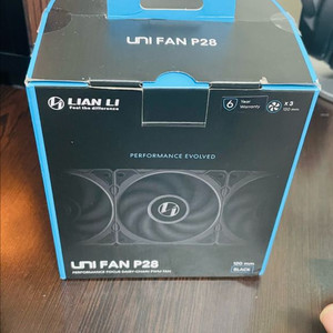 리안리 유니팬 P28 블랙 3팩