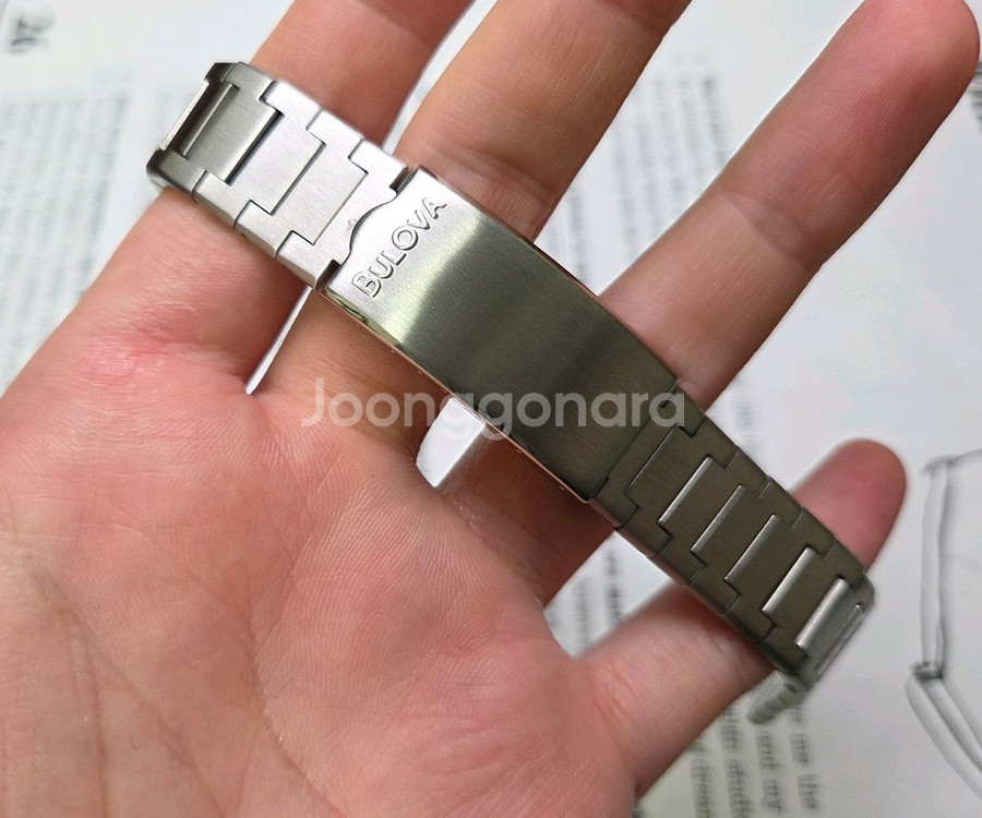 빈티지 부로바 러그 18mm 뻐뻐시 메탈 브레이슬릿 시--1