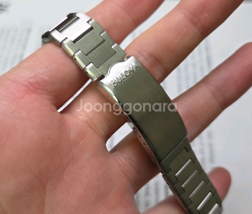 빈티지 부로바 러그 18mm 뻐뻐시 메탈 브레이슬릿 시--3