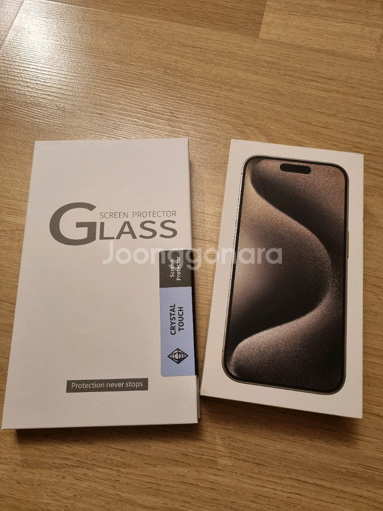 (새제품/리퍼)아이폰15 프로 네츄럴 티타늄 256GB--2