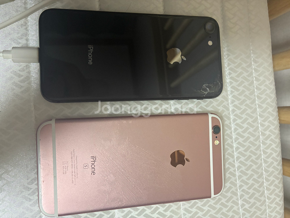 아이폰 6S 로즈골드 + 아이폰 8 블랙 급처--0