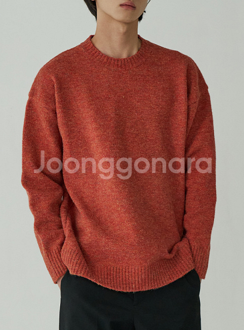 블론드나인 울 라운드 니트 급처--1