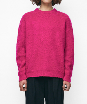 테이크이지 울 브러쉬 크루네 니트 급처--0