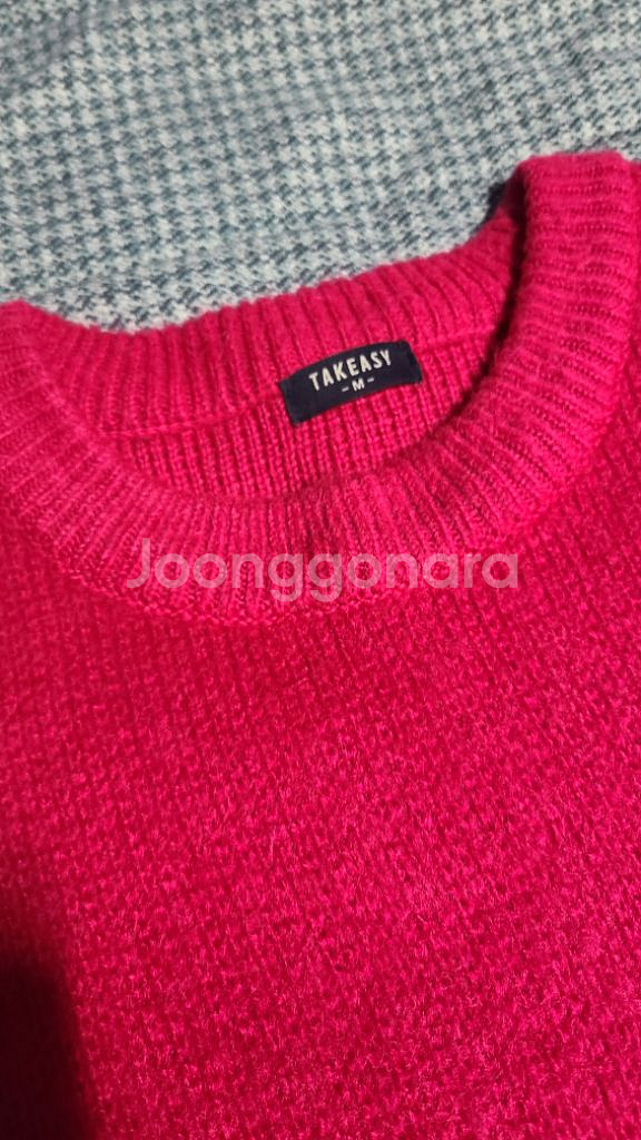 테이크이지 울 브러쉬 크루네 니트 급처--2