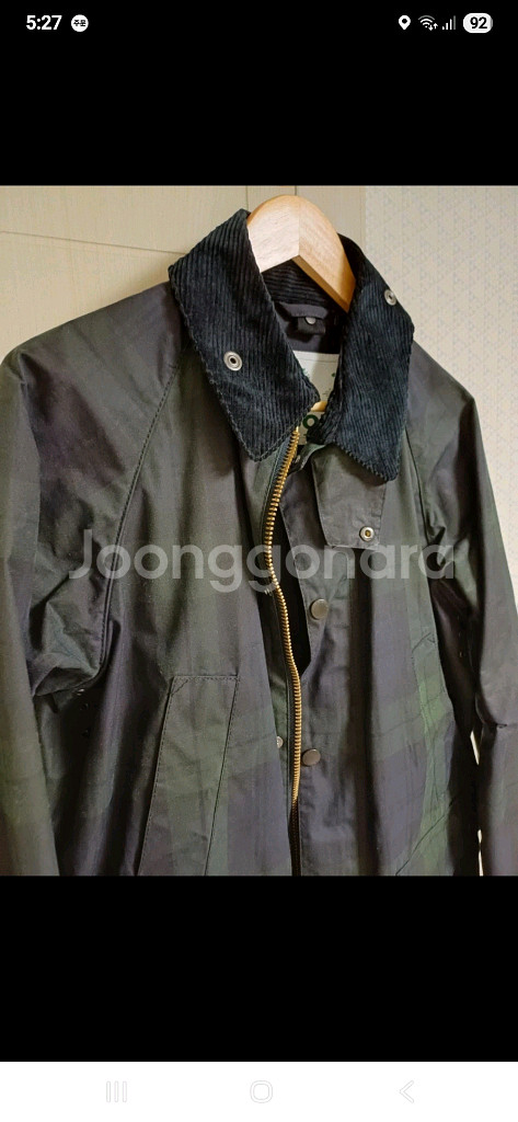 바버 SL 비데일 블랙와치 40사이즈--2