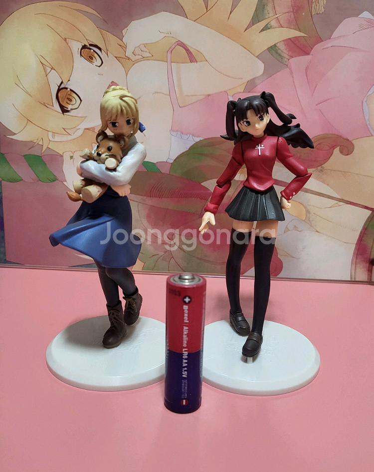 페이트 콜렉티브 메모리즈 세이버 / 린 피규어 일괄--1