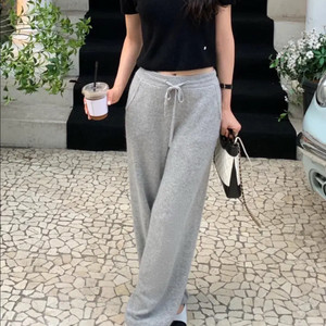 르플레인 캐시미어 니트팬츠 롱