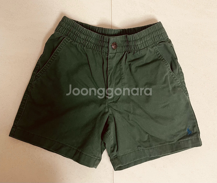 폴로 반바지 그린, 옐로우 8Y--1