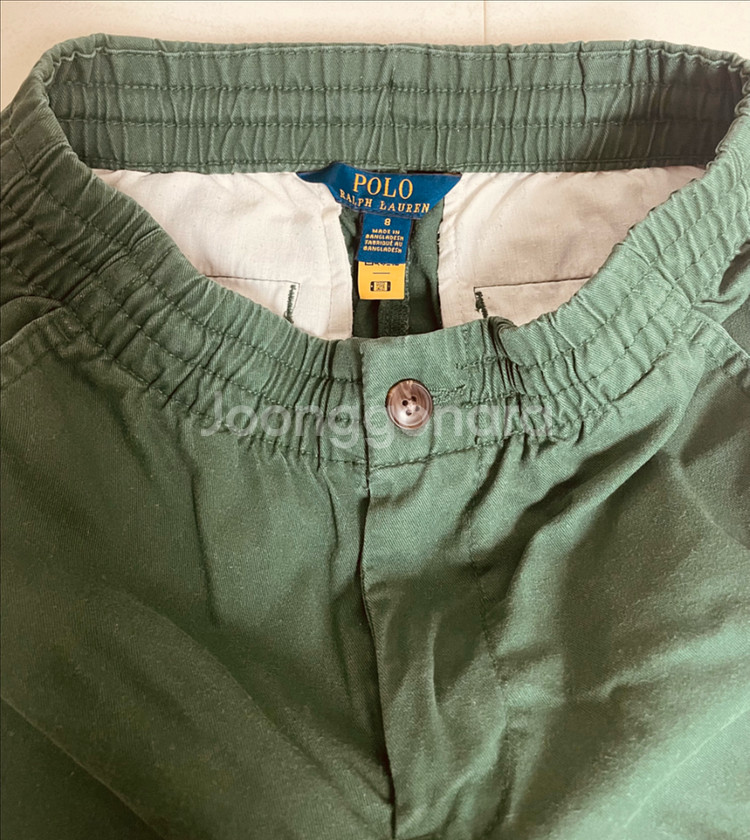 폴로 반바지 그린, 옐로우 8Y--2