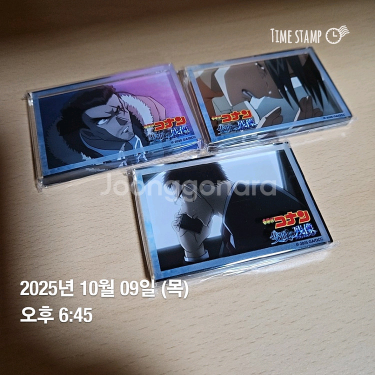 명탐정 코난 애니메이트 카페 굿즈 (척안의 잔상) - 야마토 칸스케, 우에하라 유이, 모리 코고로, 하이바라 아이--2