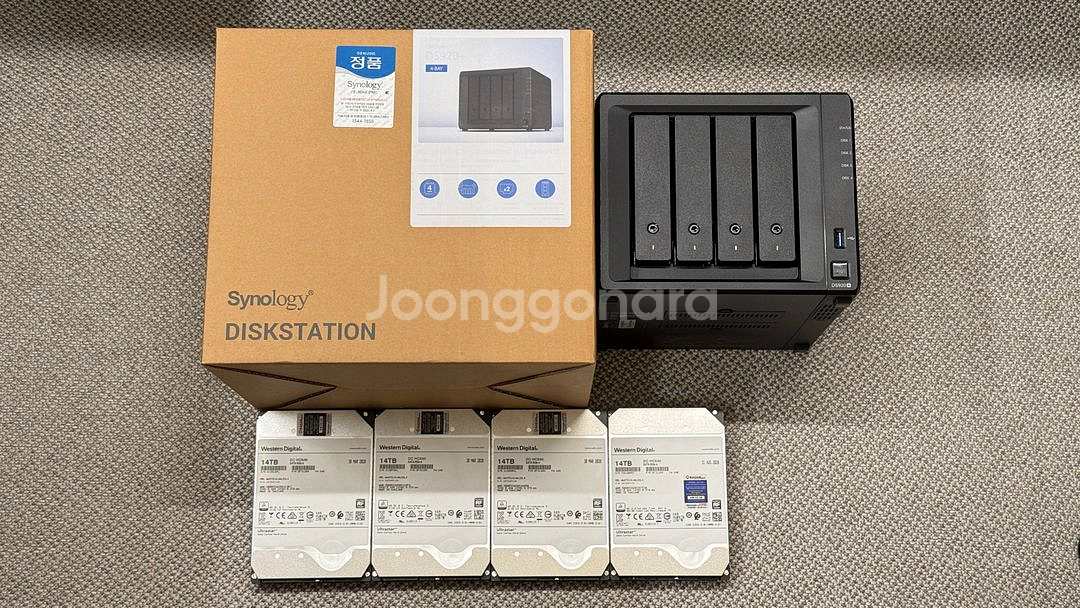 [Synology] 시놀로지 나스 DS920+ / 56TB (14TB x 4) / NAS--1