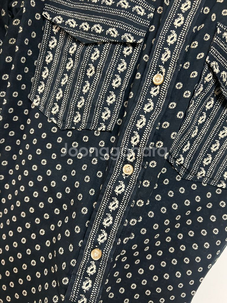 이자벨마랑 페이즐리 패턴 셔츠 미니원피스 반팔 블라우스 아사면 여행룩 휴가룩--15