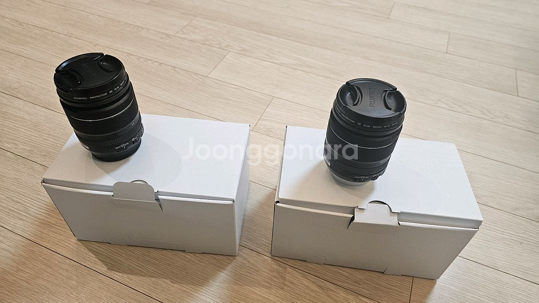 후지fx18-55번들렌즈 두개 팝니다.--0