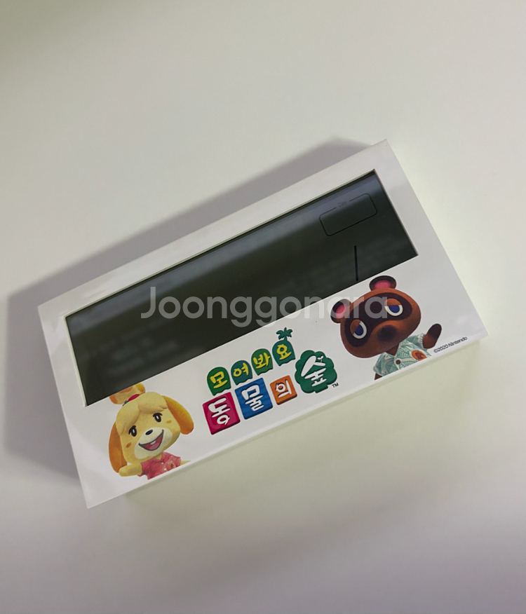 모여봐요 동물의숲 한정판 탁상시계--1