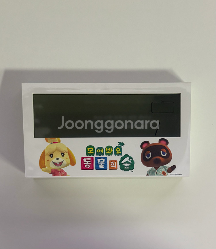 모여봐요 동물의숲 한정판 탁상시계--0