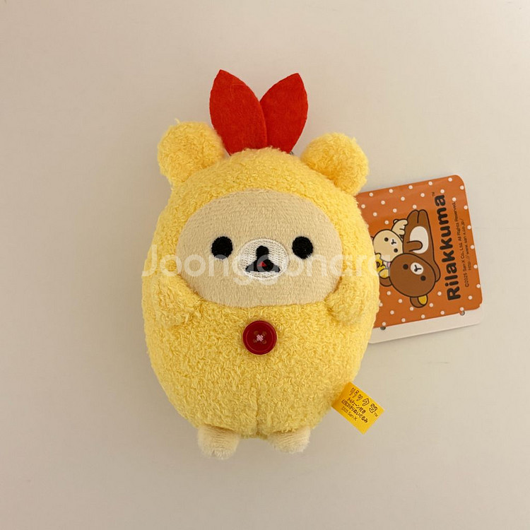 리락쿠마 새우튀김 코리락쿠마 마스코트 인형 키링 판매--0