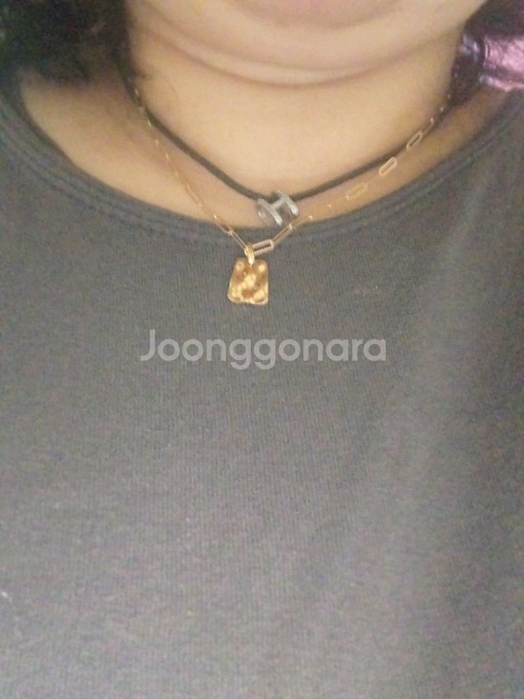 14k전체금핑골목걸이=상태양호=4.56g--1
