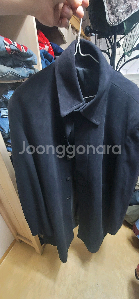 남성 네이비 코트--0
