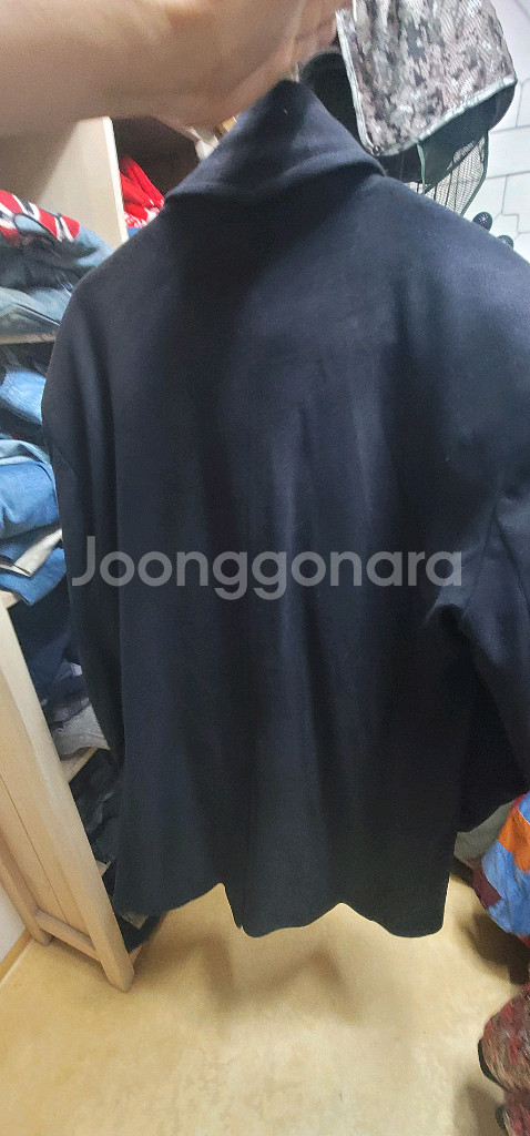 남성 네이비 코트--1