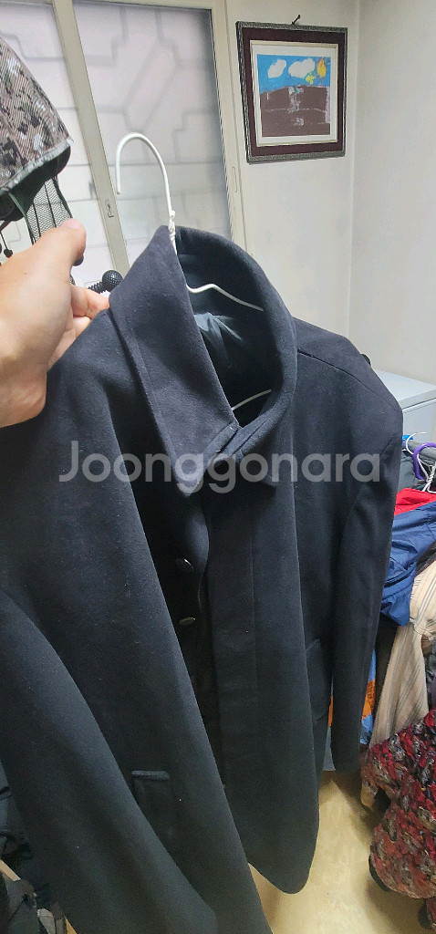 남성 네이비 코트--3