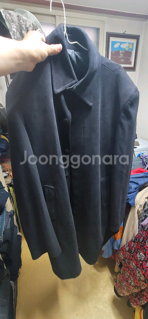 남성 네이비 코트--2