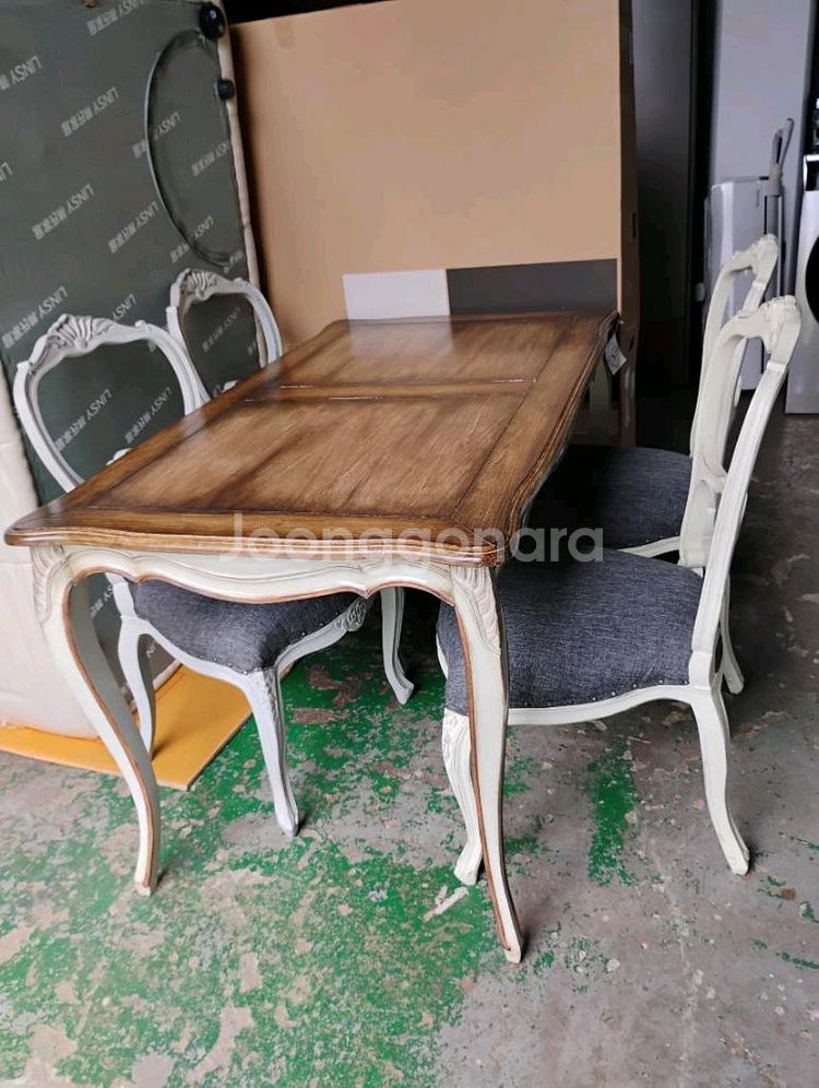 프랑스 직수입 르네가구 식탁 콘솔 세트 전시품--0