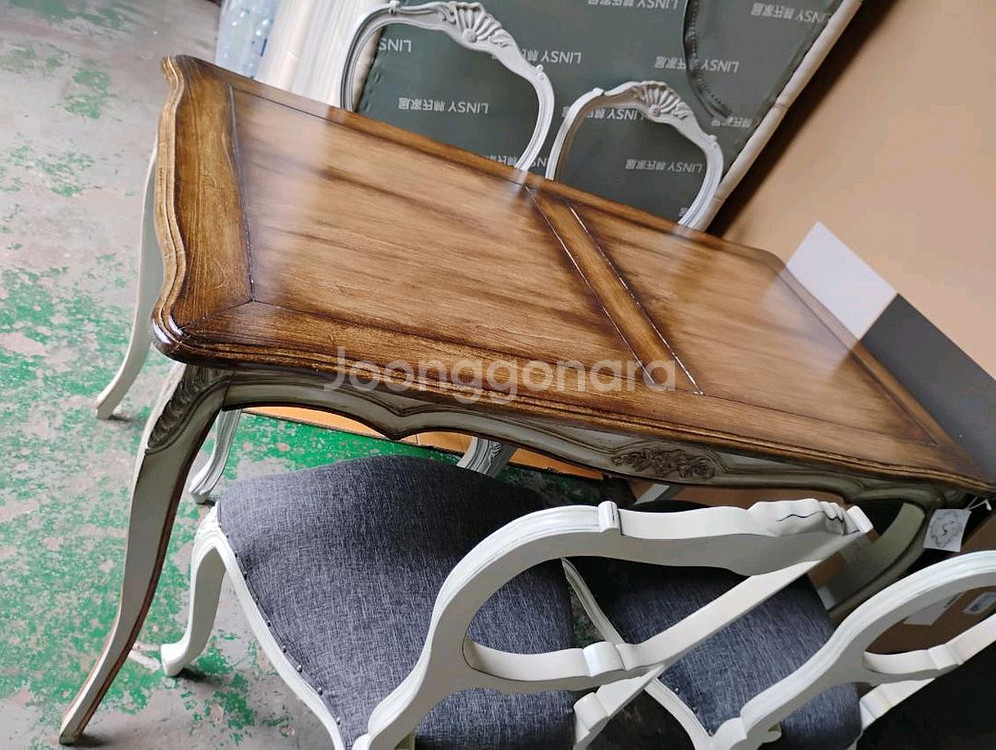 프랑스 직수입 르네가구 식탁 콘솔 세트 전시품--1