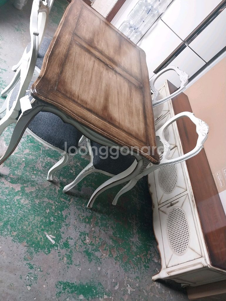 프랑스 직수입 르네가구 식탁 콘솔 세트 전시품--5