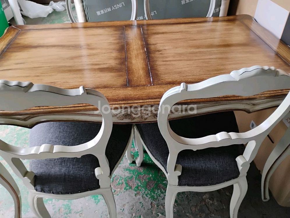 프랑스 직수입 르네가구 식탁 콘솔 세트 전시품--3