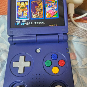 휴대용 게임기 본체 + 게임팩 세트