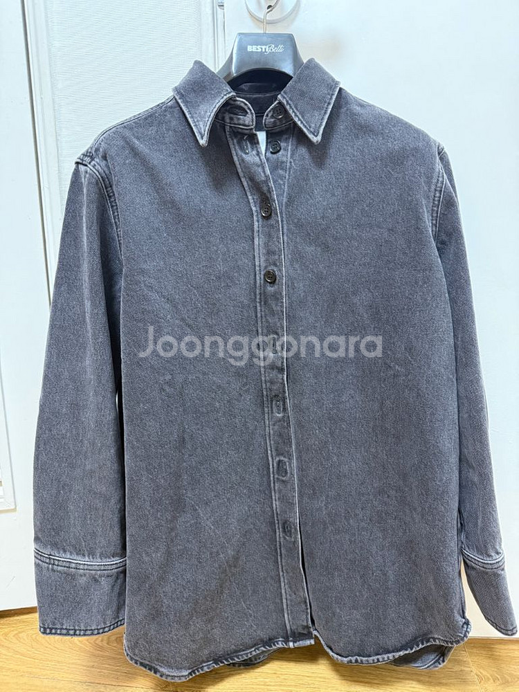 코스 릴렉스드 데님셔츠--6