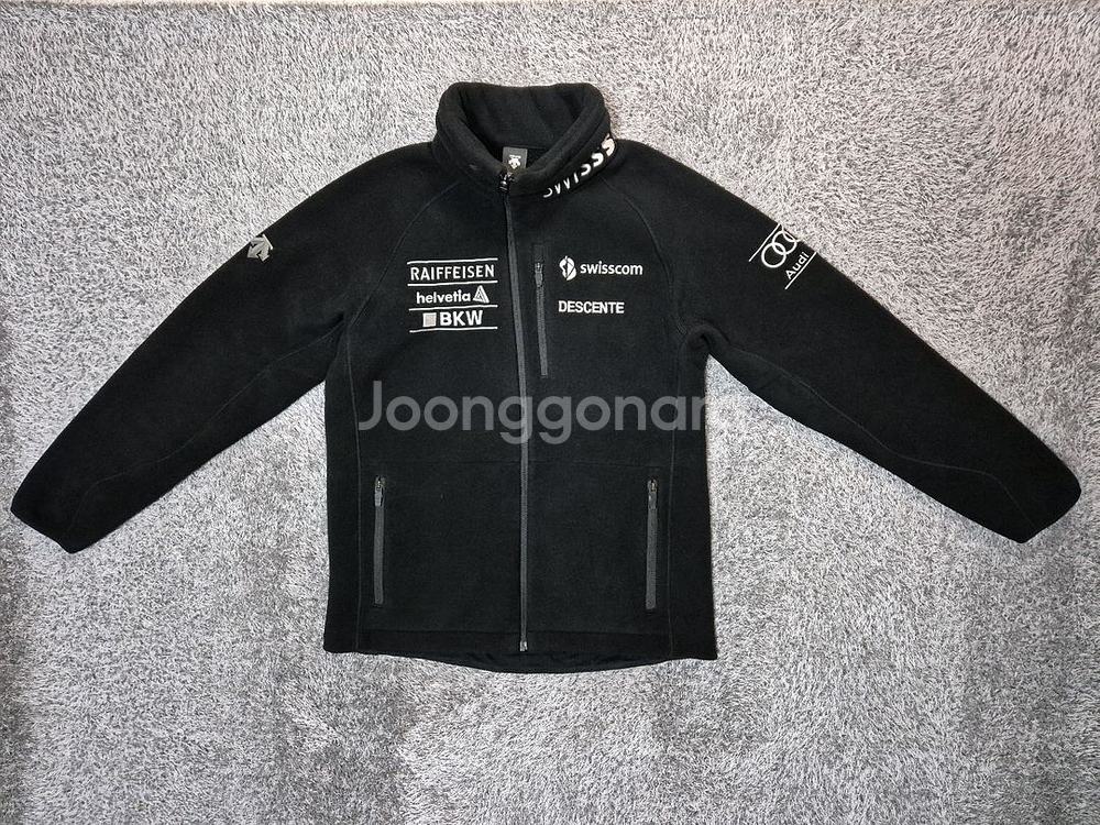 데상트 남성 스키팀 플리스 자켓 100--0