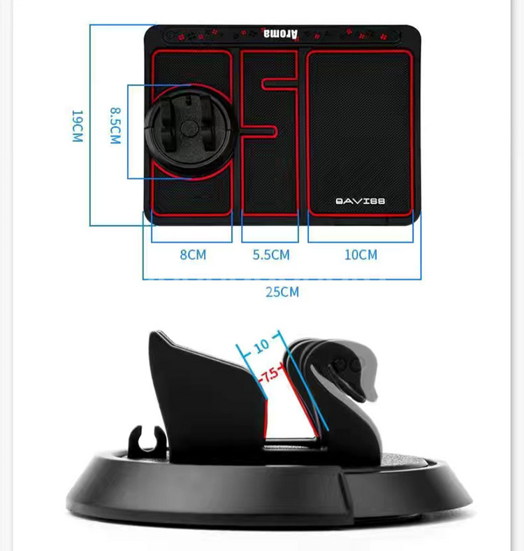 차량용 논슬립패드거치대(내장형 방향제2p포함)새상품--4
