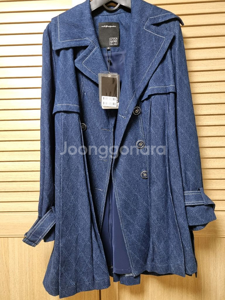 새상품 에고이스트 데님 플리츠 자켓66 배송비포함--1