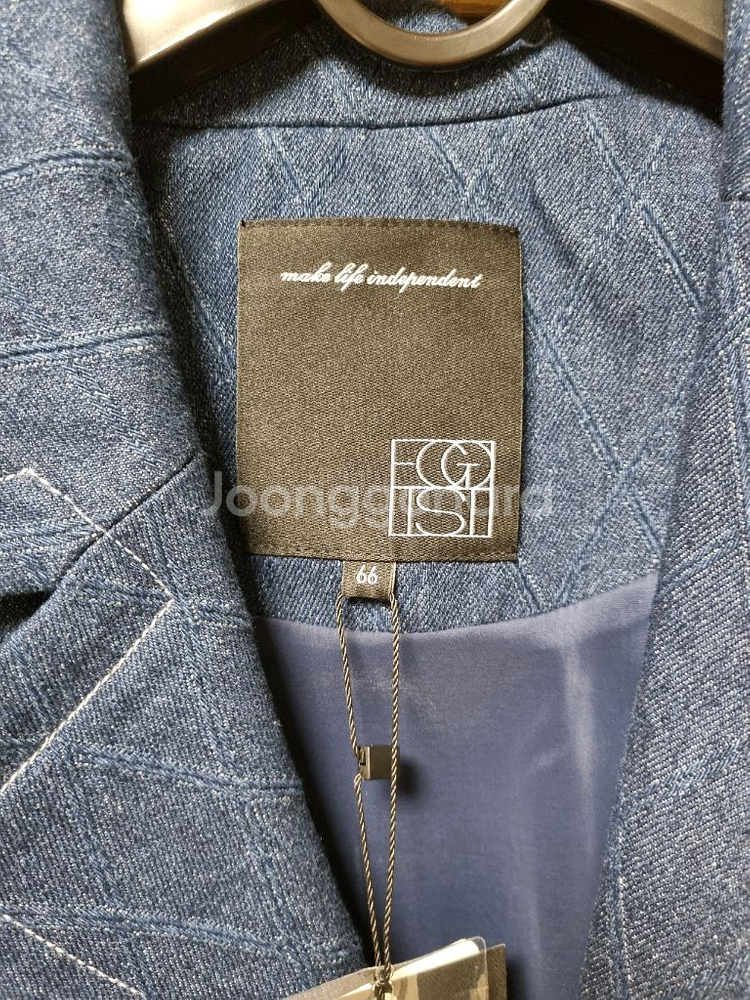 새상품 에고이스트 데님 플리츠 자켓66 배송비포함--4