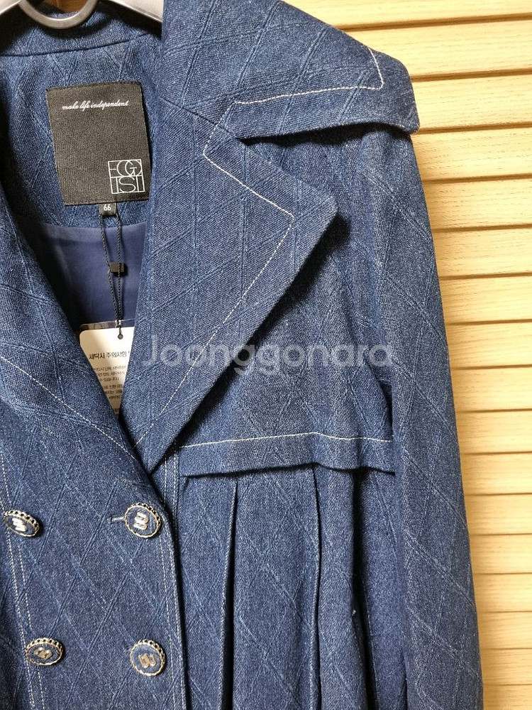 새상품 에고이스트 데님 플리츠 자켓66 배송비포함--5