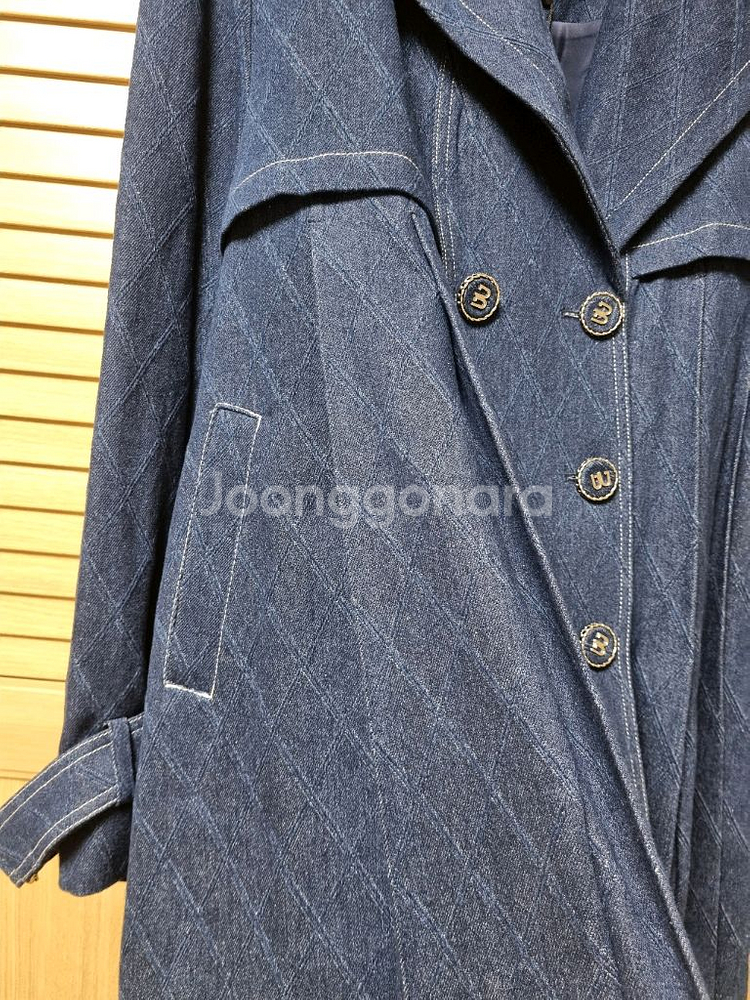 새상품 에고이스트 데님 플리츠 자켓66 배송비포함--6