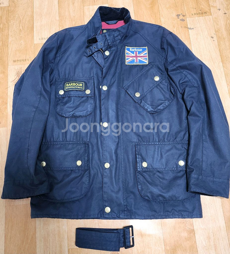 바버 인터네셔널 유니온잭 왁스자켓 xs--0