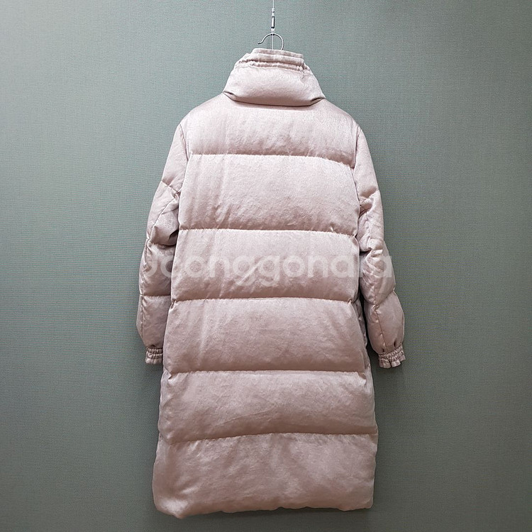 한섬 랑방 벨벳 텍스처 구스다운 롱패딩 82-94-160사이즈--3