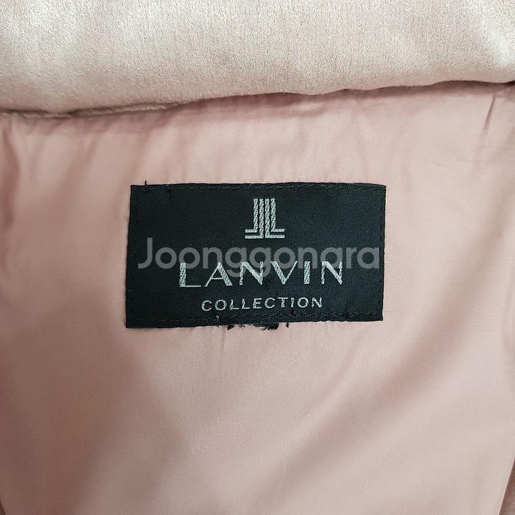 한섬 랑방 벨벳 텍스처 구스다운 롱패딩 82-94-160사이즈--5