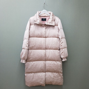 한섬 랑방 벨벳 텍스처 구스다운 롱패딩 82-94-160사이즈