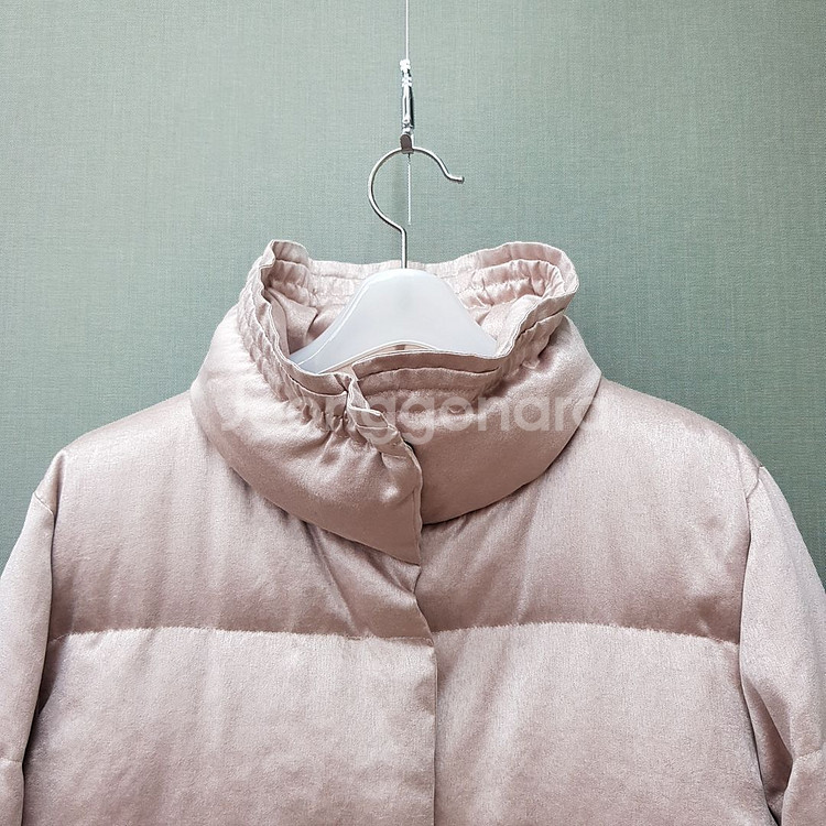 한섬 랑방 벨벳 텍스처 구스다운 롱패딩 82-94-160사이즈--1