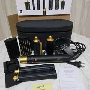 정품 다이슨 에어랩 컴플리트 롱 오닉스골드 풀박스 팝니다.