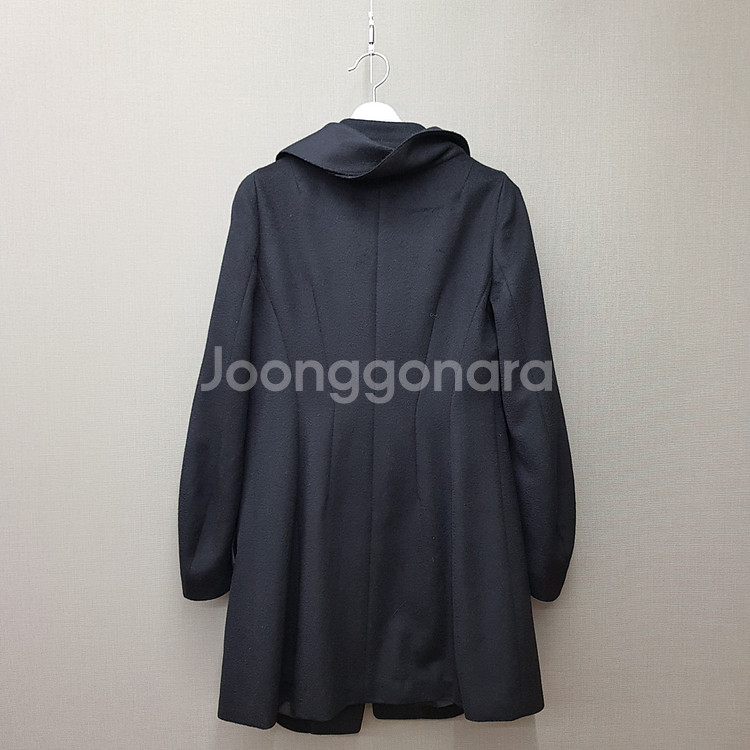 한섬 타임 드레이프 칼라 롱 코트 M사이즈--3