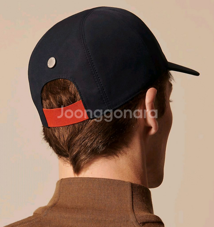 에르메스 Paddock 캡 59호 네이비 팝니다.--3