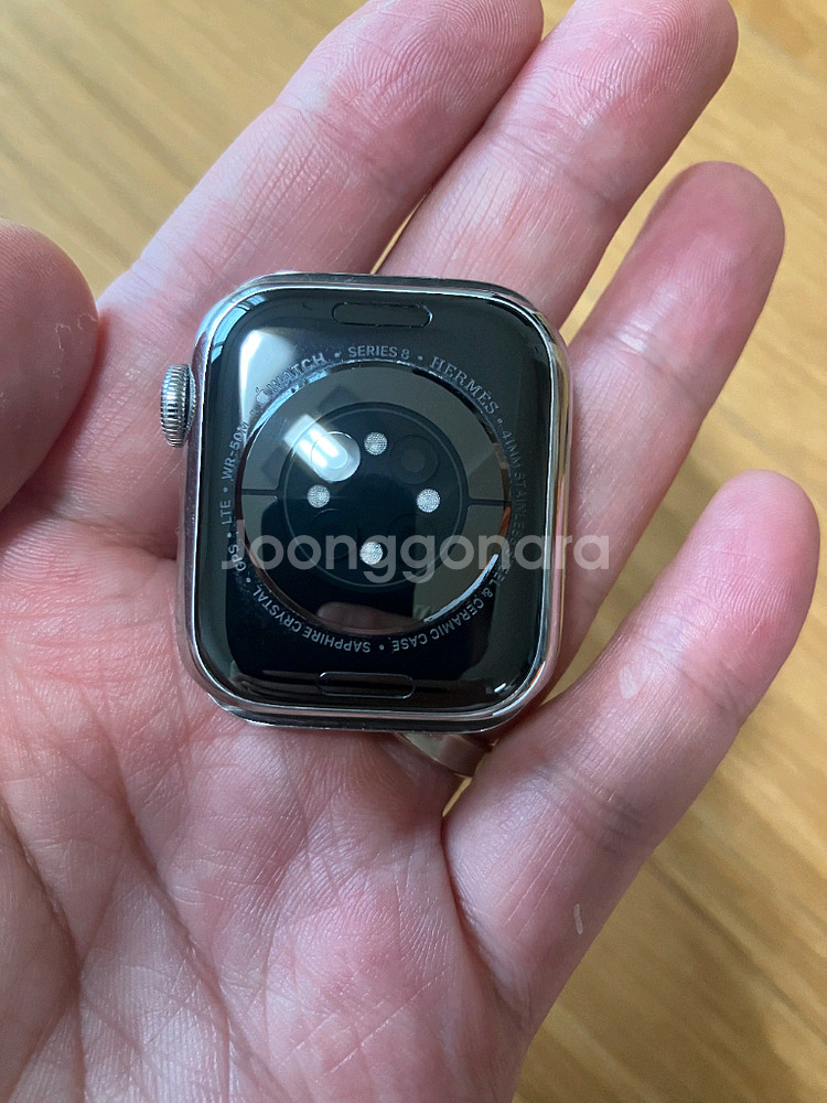 애플워치8 에르메스 누아 45mm / 실버 41mm--5