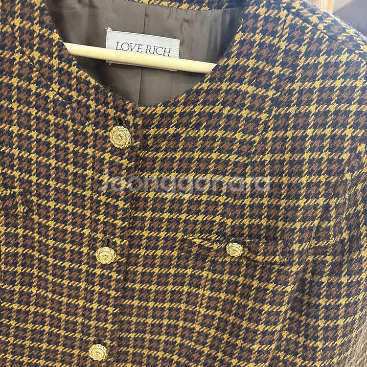 새상품 / 오브하트 러브리치 울 100% 자켓+ 스커트 세트 투피스 55반까지 추천!--1