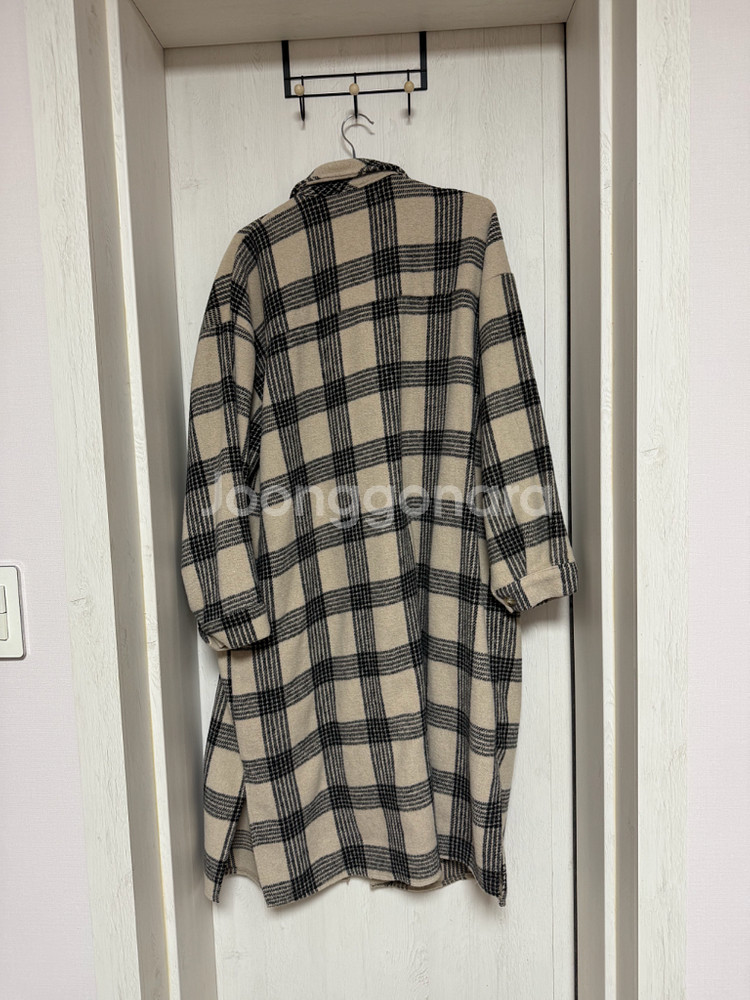 핫핑 체크 셔츠 코트 사이즈2--1