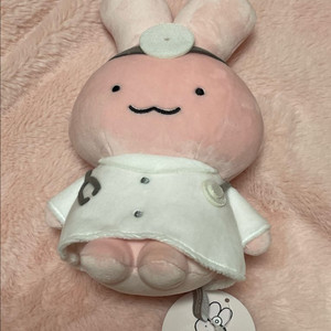 화이트타이거와 블랙타이거 큰 의사토끼 인형