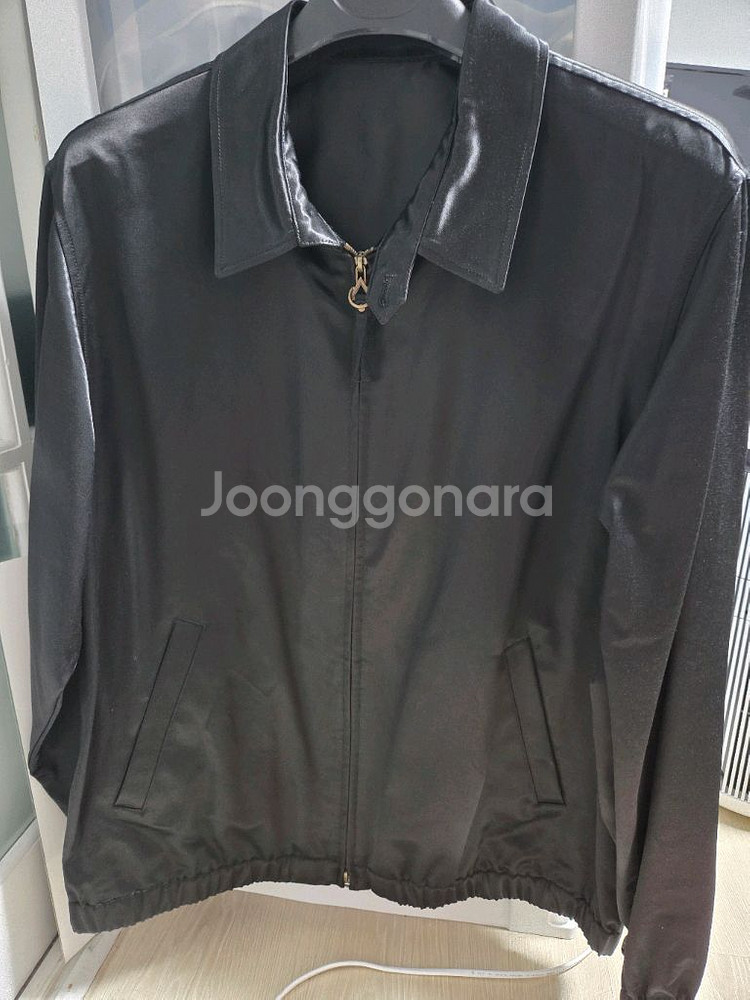 솔리드 옴므 25fw 블랙 사틴 자켓 50사이즈--0